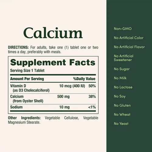 Vista 8 de Nature’s Bounty Calcio Plus 400 UI de vitamina D3, apoyo inmunológico y salud ósea, 300 tabletas Apoyo inmunológico y salud ósea