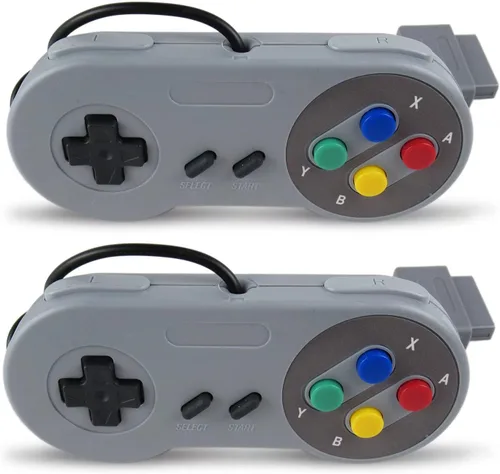 Vista 3 de Veanic - Paquete de 2 unidades de repuesto para mando de gamepad compatible con SNES - Conector de 7 pines