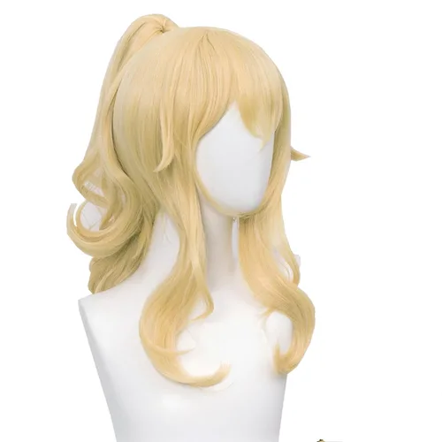 Vista 2 de SL Peluca rubia de princesa para disfraz de melocotón Cosplay