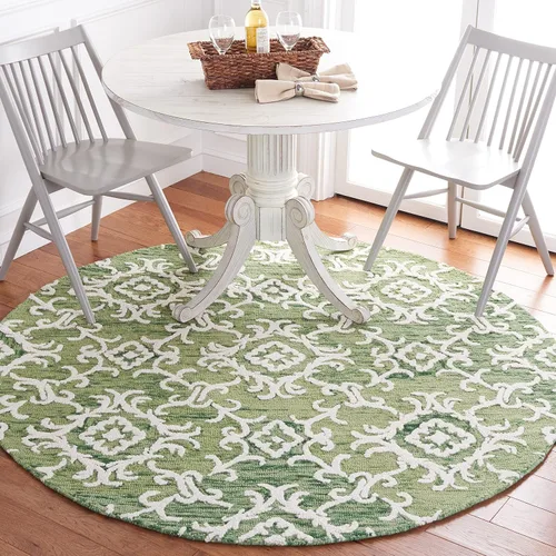 Vista 26 de SAFAVIEH Blossom Collection BLM104A - Alfombra decorativa de lana de alta calidad, hecha a mano, 2 x 3 pies, color gris/marfil