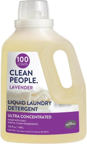 Vista 15 de The Clean People Detergente líquido para ropa, embalaje reciclable, lucha contra las manchas, ultra concentrado, jabón de lavandería, sin fragancia