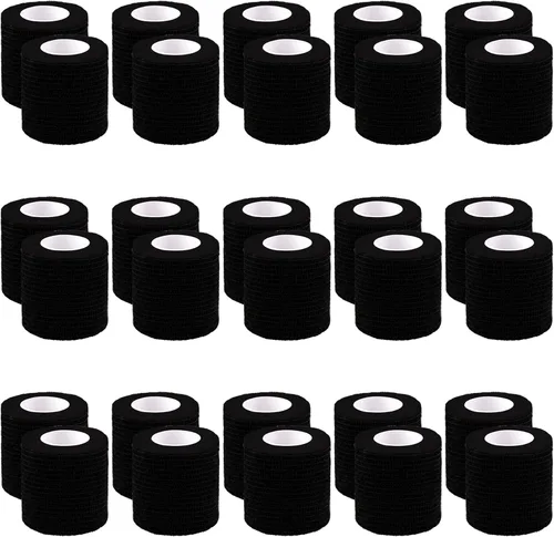 Vista 10 de BQTQ 30 rollos de vendajes autoadhesivos de 3 pulgadas, vendajes autoadhesivos de 3 pulgadas, vendaje elástico para esguinces de hinchazón de muñeca