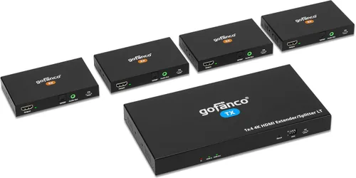 Vista 12 de gofanco Divisor extensor HDMI 4K30Hz 1x2 sobre CAT6/7 (HD14Ext-2P v2.0)