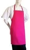 Vista 3 de Hot Pink - Juego de delantal y sombrero de chef de tela ultraligera, ajustable y suave
