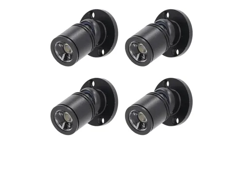 Vista 7 de Mini focos LED regulables de 12V para exhibición – Luz diurna de 1.5W 6500K, focos pequeños para exhibiciones con regulador de intensidad, negro