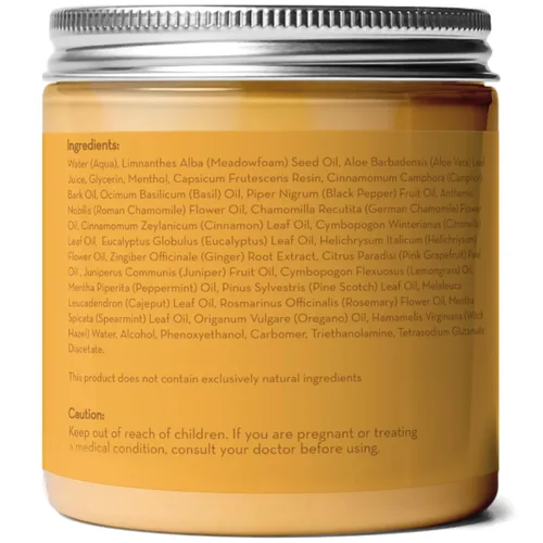 Vista 5 de Pure Body Naturals Max Strength Hot Cream – Crema de calentamiento y enfriamiento con capsaicina y mentol – Comodidad calmante para músculos
