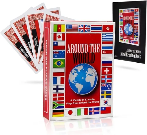 Vista 4 de Magic Makers Mind Reading Card Trick Deck - Alrededor del mundo