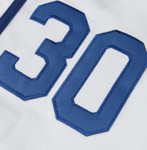 Vista 6 de Camiseta de béisbol para niños #30 bordada The Sandlot Benny The Jet Rodriguez de la película para niños XS-XL