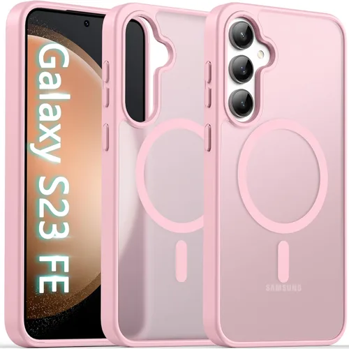 Vista 52 de Oterkin Funda magnética para Samsung Galaxy A17 mate, funda de teléfono A17 compatible con MagSafe esmerilada, translúcida, a prueba de golpes Negro