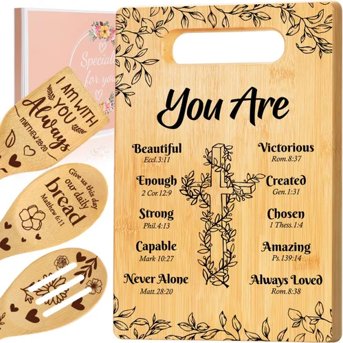 Vista 18 de Regalos para tía de sobrina sobrino, juego único de tabla de cortar, regalos de cumpleaños para tía mejor tía, ideas de regalo de Navidad, día