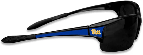 Vista 14 de Gafas de sol deportivas negras estilo élite con logotipo en las esquinas