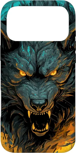 Vista 22 de Fenrir Wolf - Funda para iPhone 17, diseño de mitología nórdica