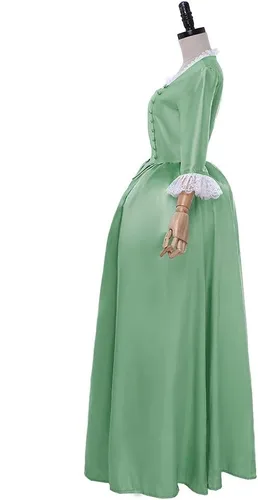 Vista 4 de Disfraz musical de Hamilton Elizabeth Schuyler Angelica Peggy para mujer