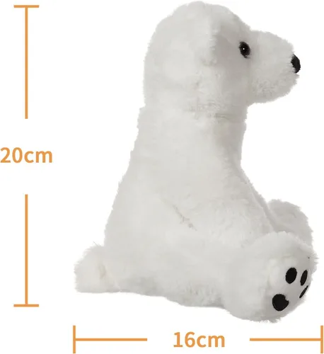 Vista 9 de Apricot Lamb Toys Oso Polar Blanco de Peluche Animal de Peluche Suave y Tierno Perfecto para Niños