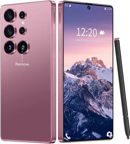 Vista 10 de Huness - Teléfono celular I25 Ultra desbloqueado, bolígrafo integrado, teléfono desbloqueado de 16+1 TB, batería Android 14 de 7000 mAh, pantalla HD