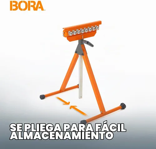 Vista 4 de BORA PM-5093 Soporte de rodillo para sierra de mesa - Soporte de rodamiento de bolas ajustable
