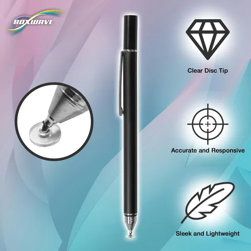 Vista 4 de BoxWave Lápiz óptico compatible con Chuwi MiniBook X – FineTouch - Lápiz capacitivo superpreciso, color negro azabache
