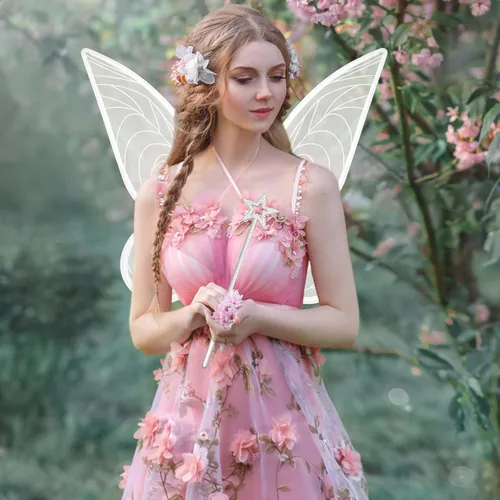 Vista 3 de quescu 2 alas de hadas para adultos, alas de mariposa para niñas y mujeres, disfraz de Halloween, alas de ángel, regalo de Navidad para niños