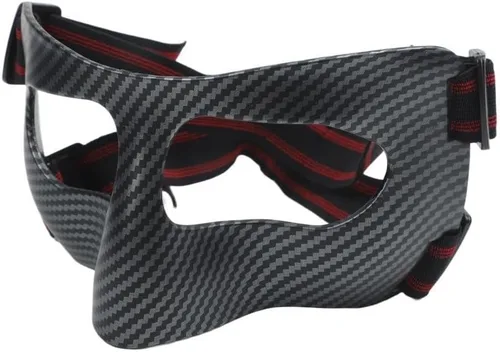 Vista 5 de Protective Guard Carbon Fiber Nose for Sports Protective Guard(Black+Red Band)