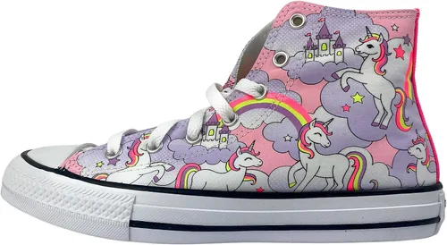 Vista 2 de Converse Chuck Taylor All Star High Top Tenis Neon Unicorn