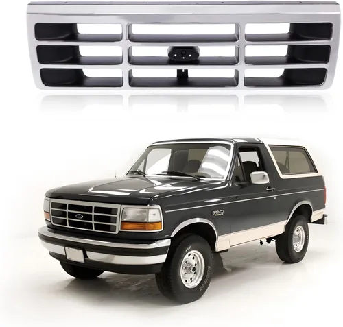 Vista 8 de CarPartsDepot Nuevos Piezas de Reemplazo Parte Delantera Derecha del Lado del Pasajero Argent Grille Grill Compatible con 1976-1977 FORD F-350 F-250