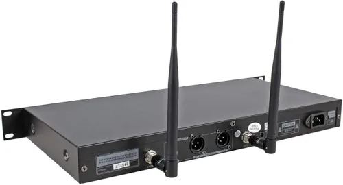 Vista 2 de Technical Pro WM1201 Sistema de micrófono inalámbrico dual UHF profesional de 2 canales