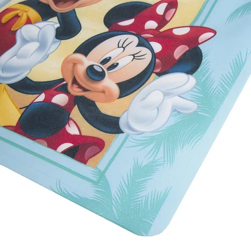 Vista 5 de Disney Mickey Mouse "Summer Fun" - Tapete de baño decorativo, color azul