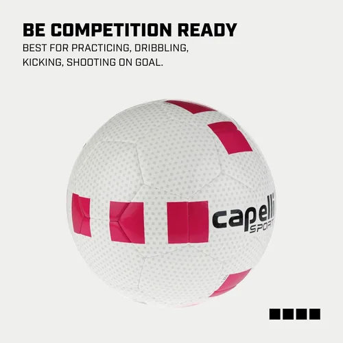 Vista 5 de Capelli Sport Soccer Ball, Fusion II Cubes Team Ball for Youth and Adult Players, Outdoor and Indoor Training