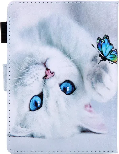 Vista 3 de Funda tipo libro para Kindle Paperwhite de 10ª/7ª/6ª/5ª generación, funda protectora ligera con ranuras para tarjetas, encendido automático