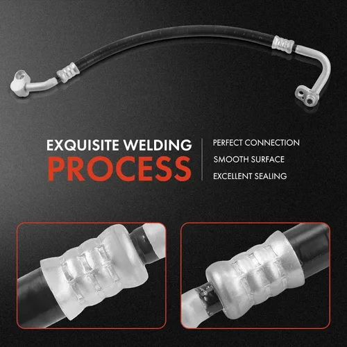 Vista 5 de A-Premium Conjunto de manguera de línea de descarga de A/C compatible con Volkswagen Jetta 2005-2014, Golf 2010-2014, Rabbit 2006-2009, 2.5L, gas