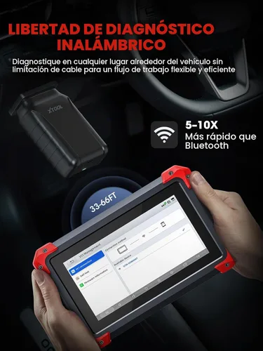 Vista 2 de XTOOL D7 Escáner OBD2 Herramienta de escaneo bidireccional, escáner 2025 para automóvil, FCA Autoauth, CANFD/DoIP, más de 36 reseteos, pruebas