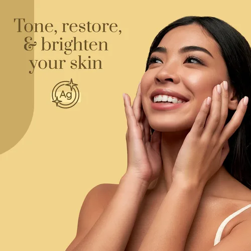 Vista 2 de Clear Beauty Hidratante facial diario de oro de 24 quilates y colágeno, probado por dermatólogos, reduce las líneas finas, antienvejecimiento
