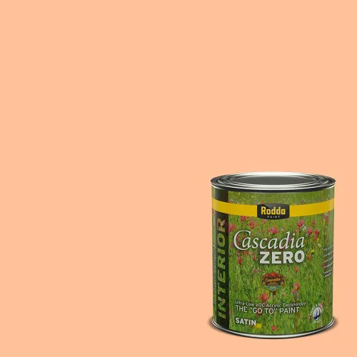 Vista 204 de Rodda Paint CASCADIA ZERO - Pintura plana e imprimación para interiores en uno, cuarto de galón, crema de ballet