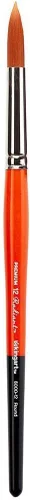 Vista 4 de KINGART Premium Radiant 6000-0 Round Series - Cepillo para artista, pelo sintético Taklon, mango corto, para pintura acrílica, óleo y acuarela