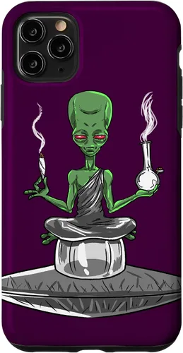 Vista 13 de Alien Smoker Bong Funny ET 420 Weed Space - Funda de regalo para iPhone 17