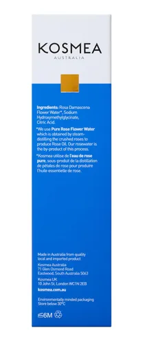 Vista 5 de Kosmea - Spray hidratante de agua de rosas, 5.1 fl oz (5.07 onzas líquidas)