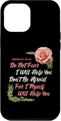 Vista 6 de Funda bíblica para iPhone 15 con texto en inglés "Do not Fear Isaías