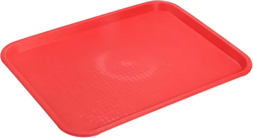 Vista 19 de uxcell Bandejas de plástico de comida rápida a granel de 12 x 16 pulgadas rectangulares para servir, bandejas de cafetería, platos para servir