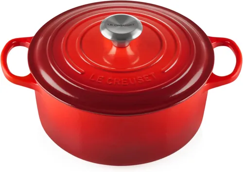 Vista 17 de Le Creuset Horno holandés redondo Signature de hierro fundido esmaltado, 4.5 cuartos de galón., Artichaut
