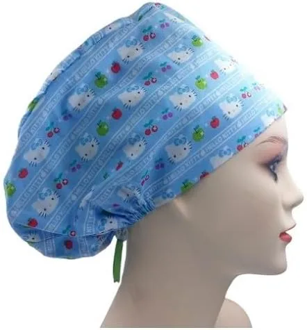 Vista 4 de Cute Kitty Euro Scrub - Gorra de trabajo ajustable para mujer