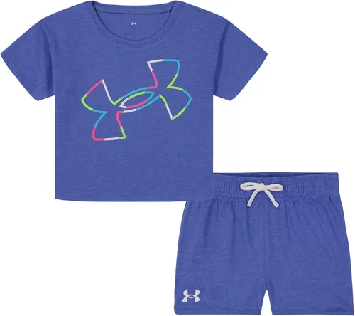 Vista 16 de Under Armour baby-girls Short Sleeve Shirt and Shorts Set, Durable Stretch and Lightweight