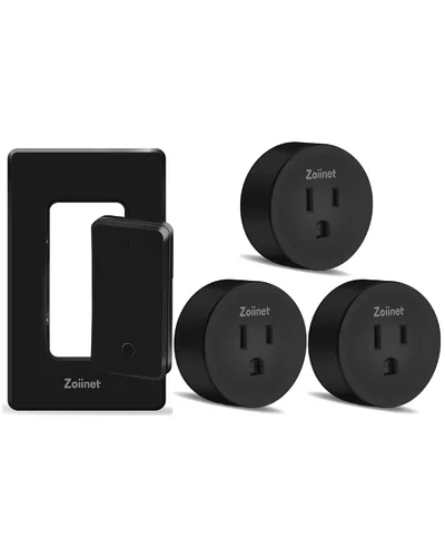 Vista 7 de Zoiinet Interruptor de Enchufe con Control Remoto, Diseño de Hebilla e Interruptor de Luz Inalámbrico Extraíble, 300 pies, Interruptor de Encendido