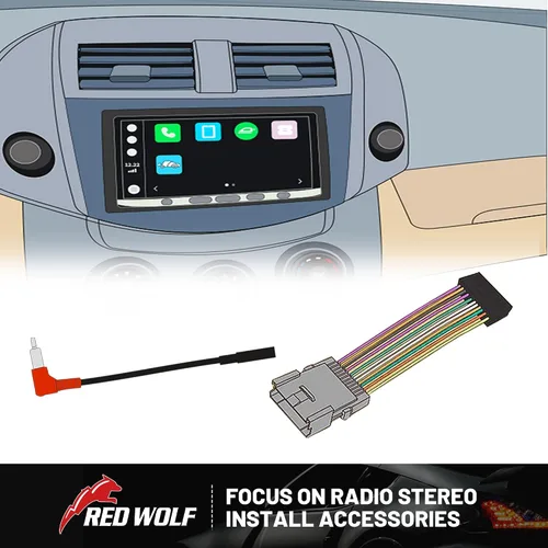 Vista 7 de RED WOLF Arnés de cableado de estéreo Compatible con 2002-2008 GMC Envoy Sierra Chevy Silverado Impala Adaptador de cable de radio de estéreo