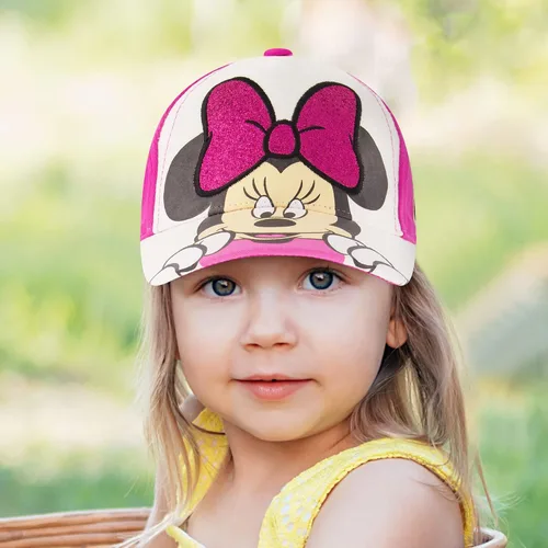Vista 2 de Disney Sombrero de béisbol Little Minnie Mouse para niñas RosadoBlanco