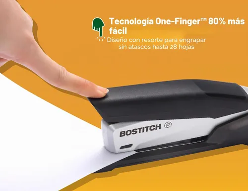 Vista 3 de Bostitch Office Executive - Engrapadora 3 en 1, un dedo, 20 hojas
