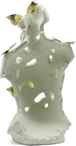 Vista 6 de Lukitas Busto femenino abstracto con escultura de mariposas, estatua de Afrodita, decoración artística de figura corporal, belleza de defectos