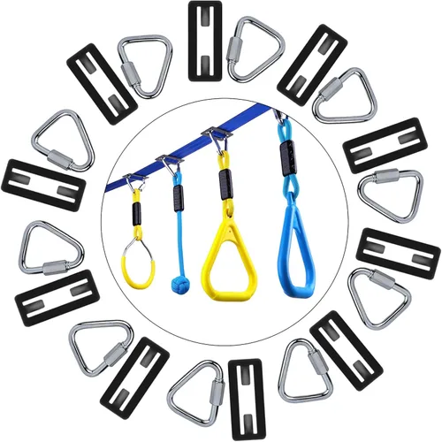 Vista 8 de Accesorios para el curso de obstáculos Ninja Warrior, nueva hebilla para eslingas de 2" de ancho, eslinga sin desgarros