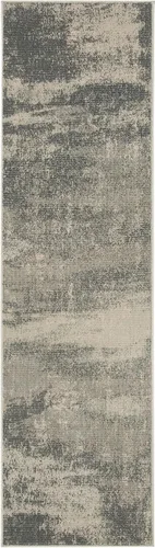 Vista 3 de SAFAVIEH Noble Collection - Alfombra de pasillo, 2 pies 2 pulgadas x 8 pies, azul claro y marfil, diseño de viscosa envejecida, ideal para zonas