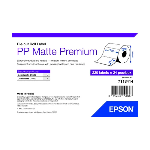 Vista 2 de Papel para Imprimir Epson 7113414 Blanco (24 Unidades)