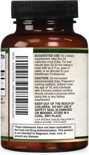 Vista 8 de Monohidrato de creatina 3000 mg por porción - Cápsulas de creatina en polvo micronizado - Apoya el músculo magro, la fuerza, la energía